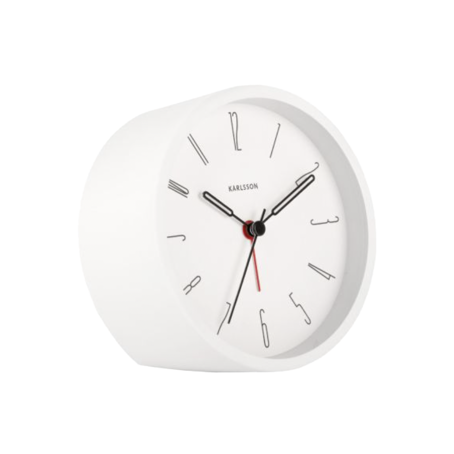 Karlsson belle alarm clock white