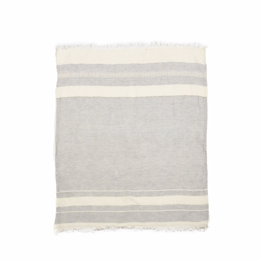 Belgium linen hand towel gent stripe
