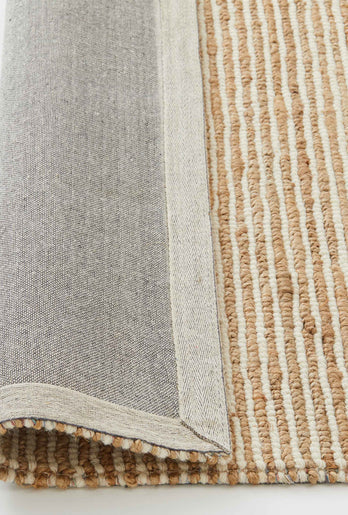 Weave Lisbon jute & wool rug seasalt 200 x 300cm