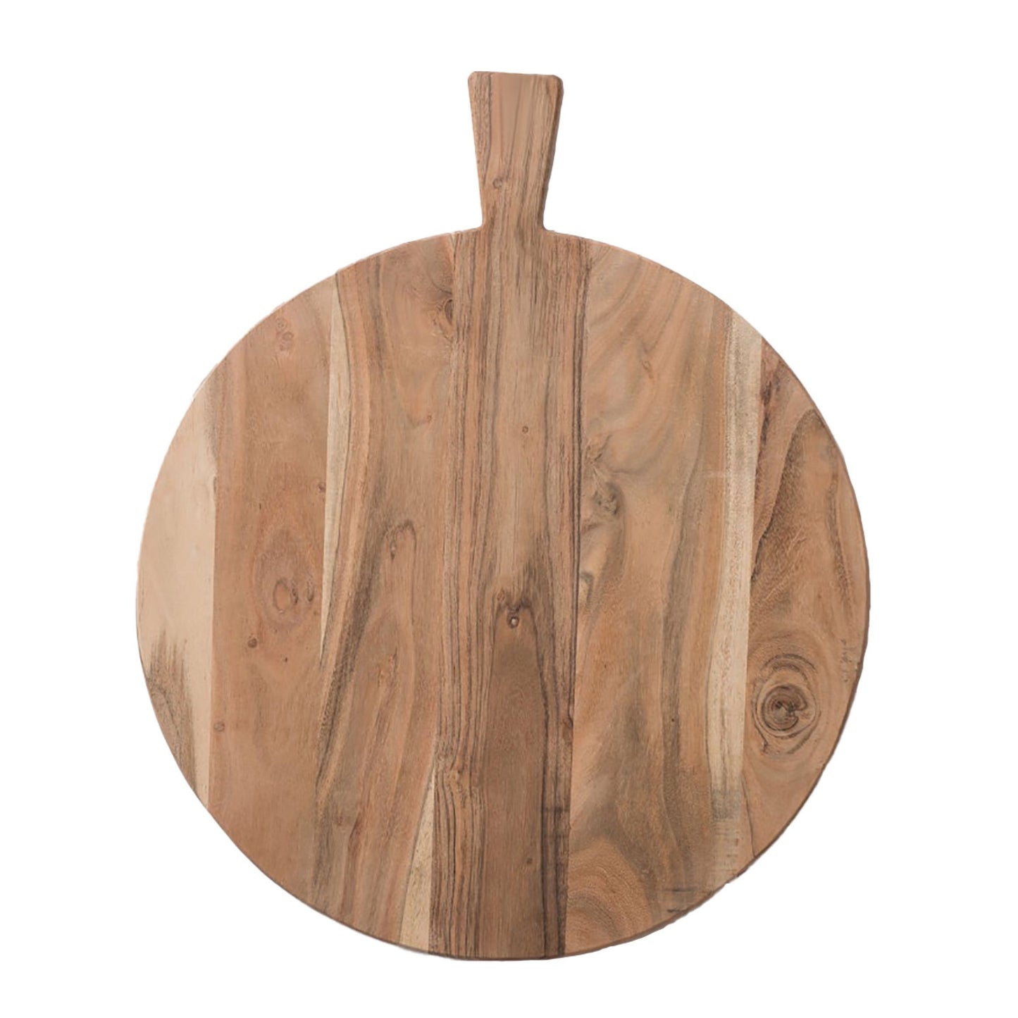 Round wooden serving board