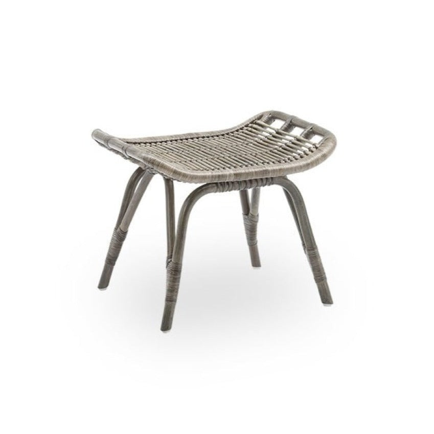 Sika rattan foot stool taupe