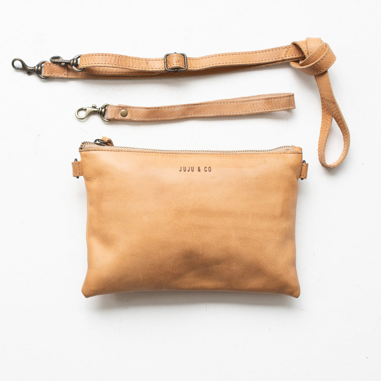 JuJu & Co cross body shoulder bag tan