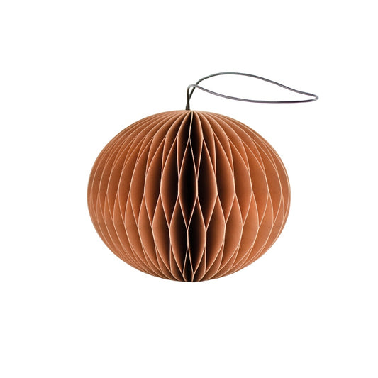 Hanging paper ornament sphere clay