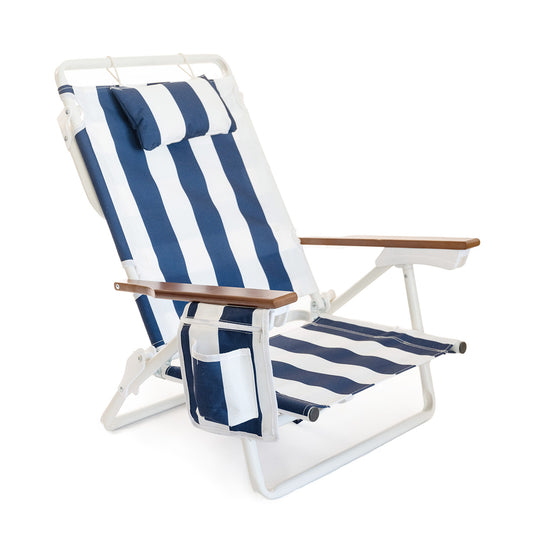 Tommy beach chair navy stripe