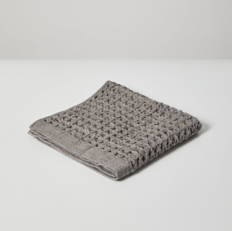 Brera waffle towel range grey