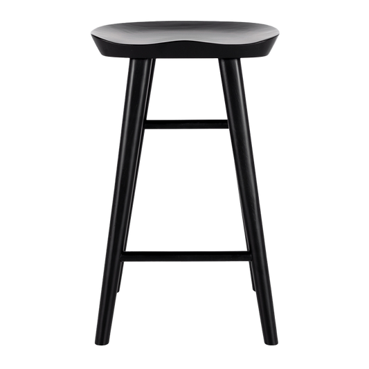 Oak counter stool black 65cm high