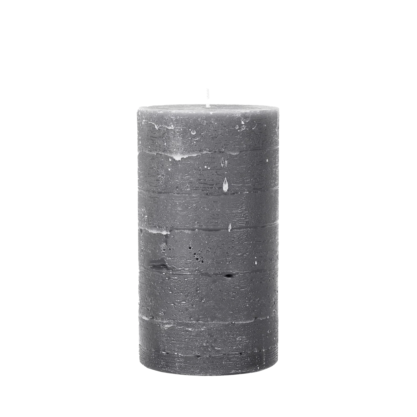 Broste pillar candle grey 18cm high