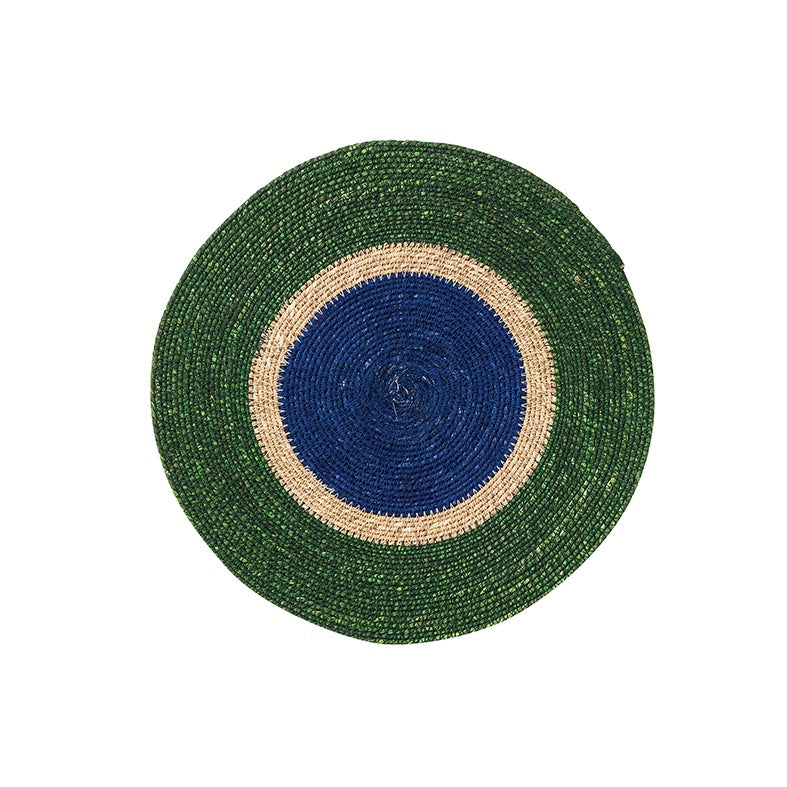 Pinto placemat spirulina cobalt