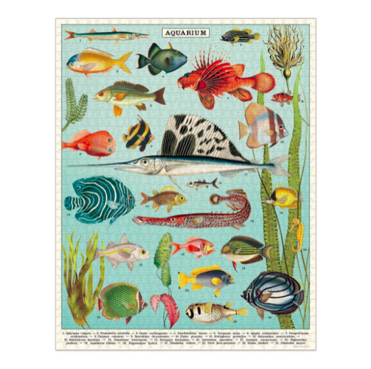 10000-piece vintage jigsaw aquarium