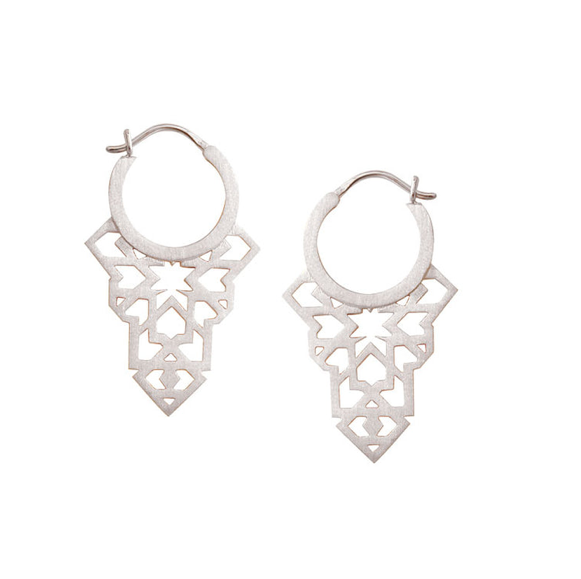 Linda Tahija seventh star earrings sterling silver