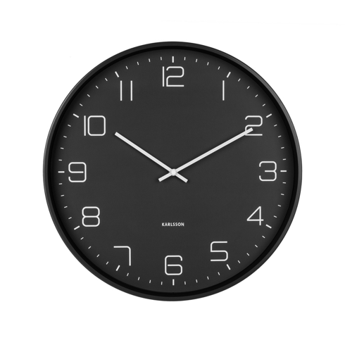Karlsson lofty black wall clock 40cm