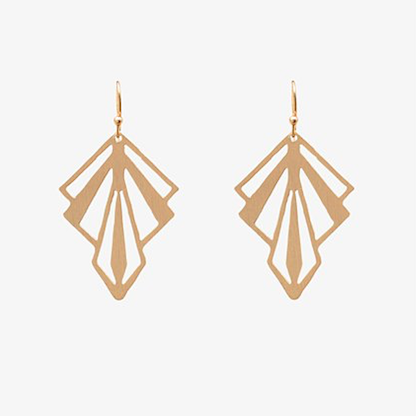 Luca geometric earrings gold