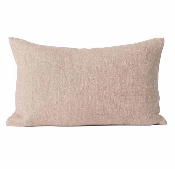 Linen cotton cushion cover heather 50 x 30cm