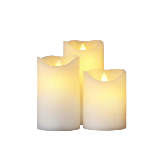 LED flameless battery wax candle