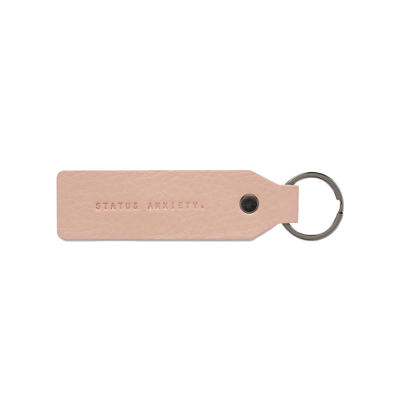 Make your move leather keyring pink