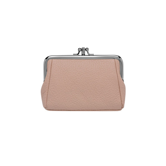 Status Anxiety leather clasp purse pink