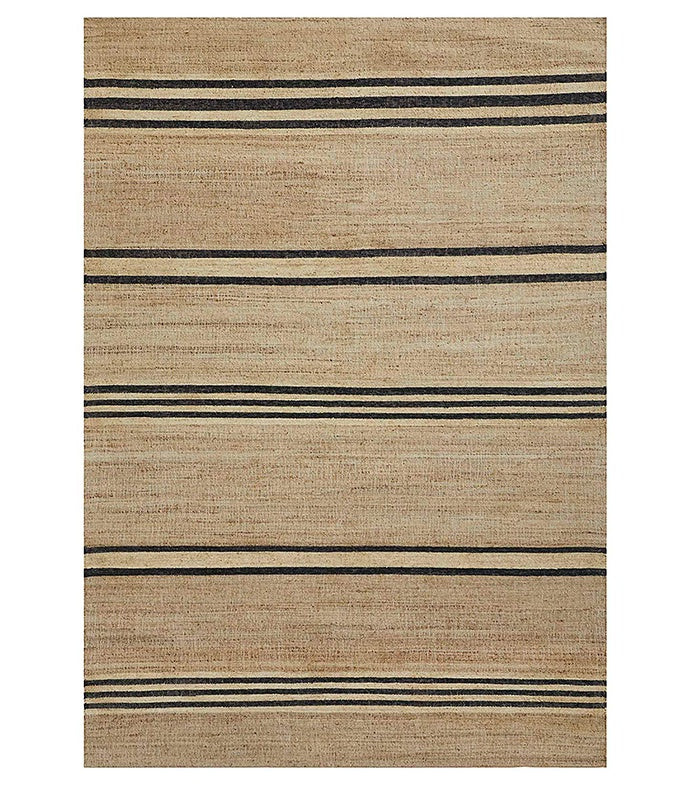Weave Umbra striped jute rug natural 200 x 300cm