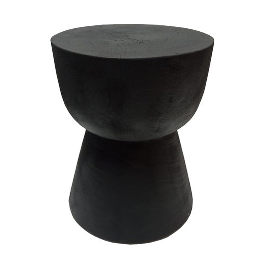 Baten side table black 50cm burnt black