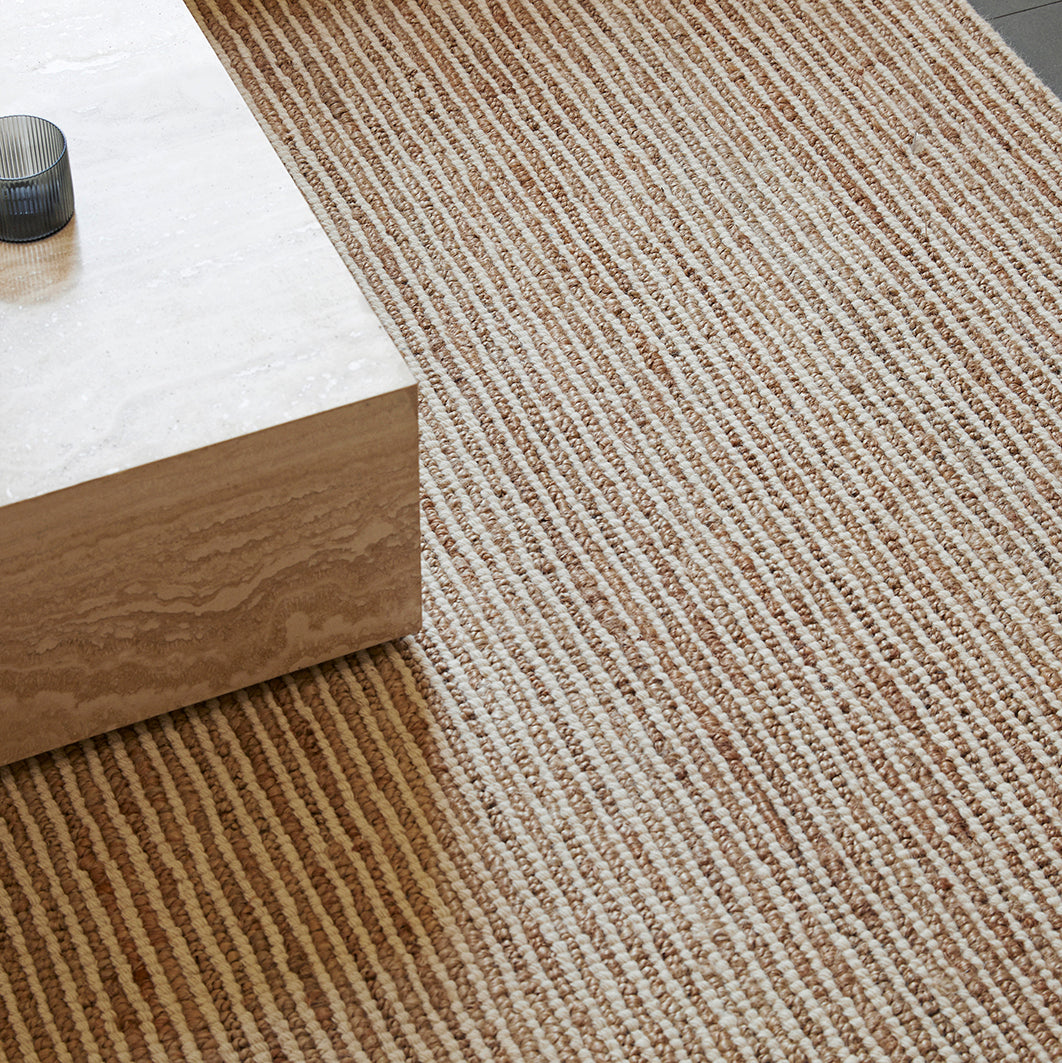 Weave Lisbon jute & wool rug seasalt 200 x 300cm – green with envy nz