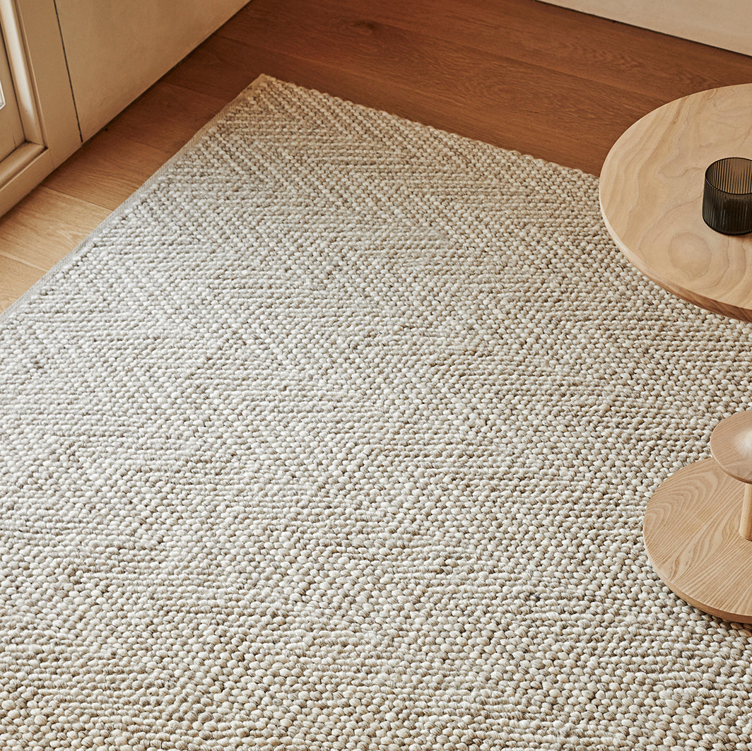 Weave Zambesi wool rug sandstorm