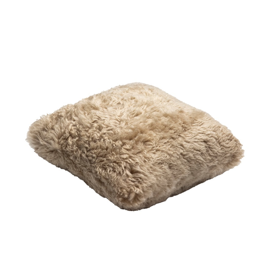 Shaggy NZ Wool sheepskin cushion