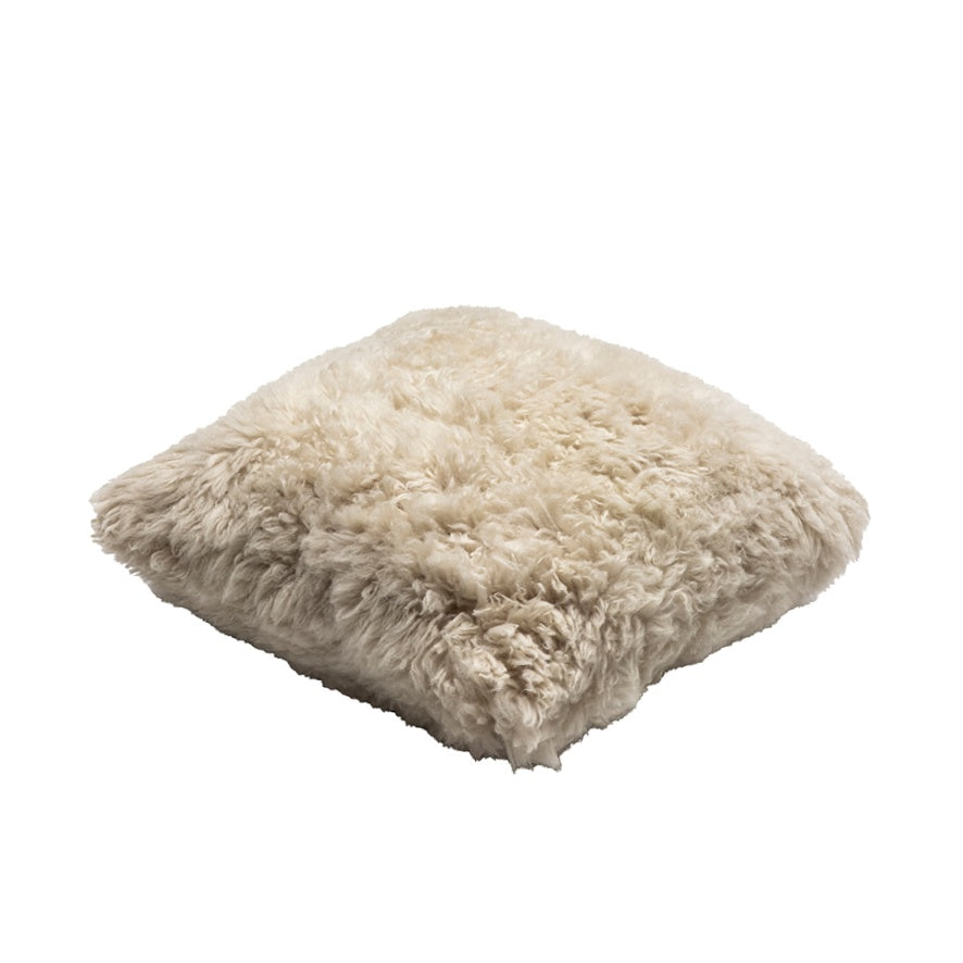 Shaggy NZ Wool sheepskin cushion