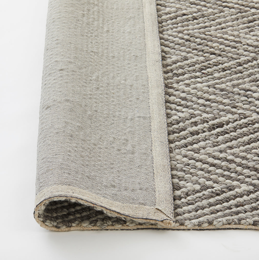 Weave Zambesi wool rug feather