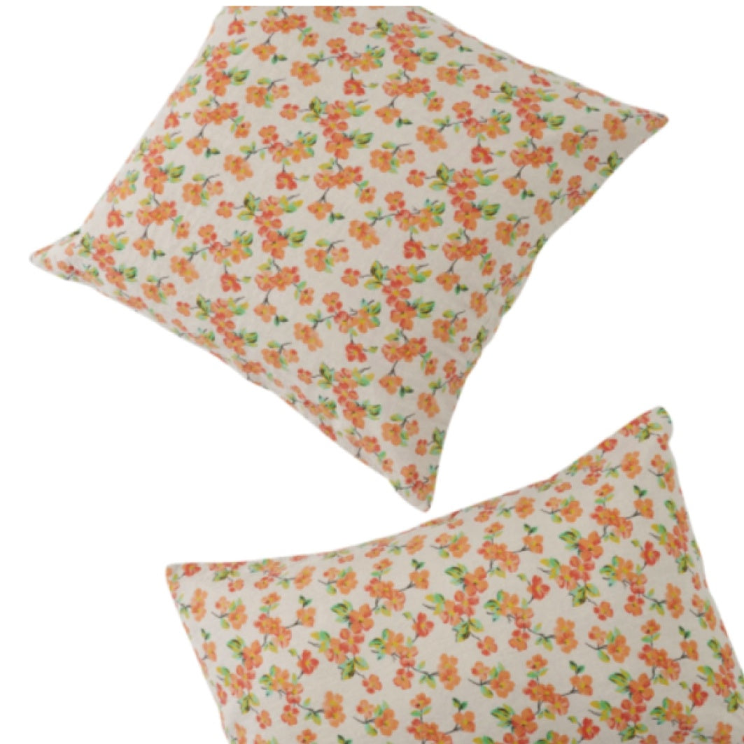 SOW Elma floral linen pillowcase set