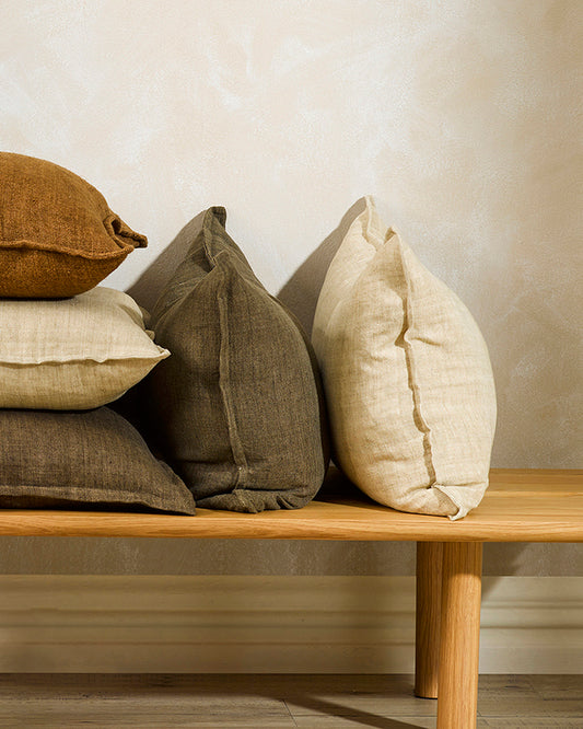 Arcadia linen cushion cover clove 40 x 60cm