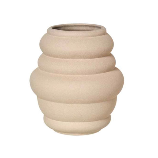 Broste Ursula stoneware vase taupe