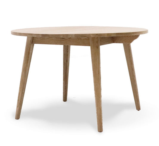 Vaasa oak round dining table 120cm