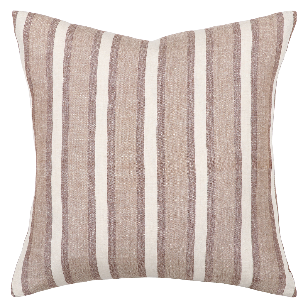 Brighton linen cotton blend cushion cover 55cm cumin