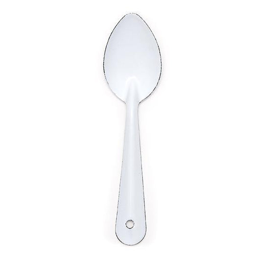 Enamel spoon white 30cm