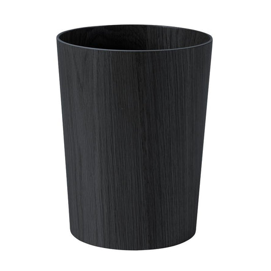 Oak veneer rubbish bin 30cm black