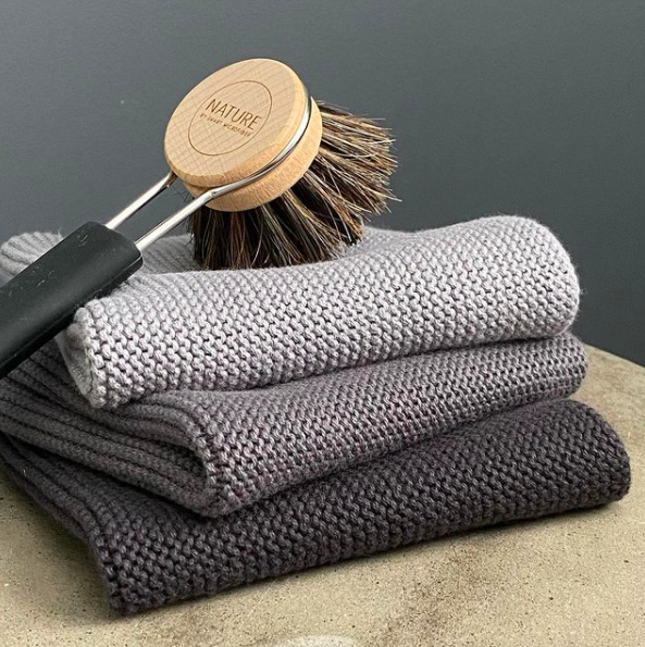 Organic cotton knitted cloth khaki