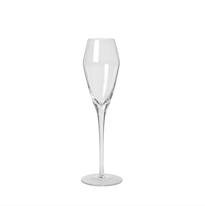 Broste Sandvig ribbed champagne glass-