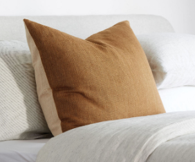 Amano linen cushion cover bronze 65 x 50cm