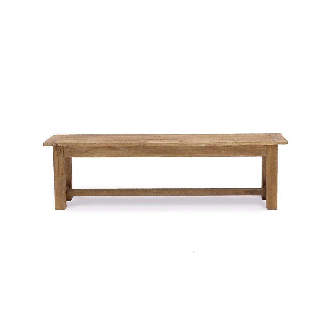 Reclaimed elm dining bench seat 135cm long