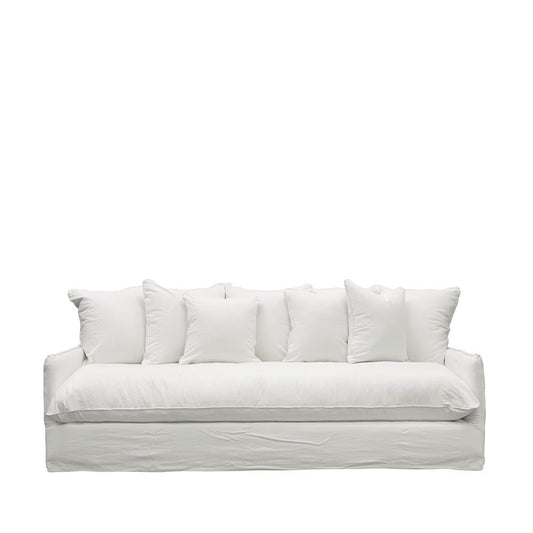 Lotus Slip Cover 3-seater Sofa white