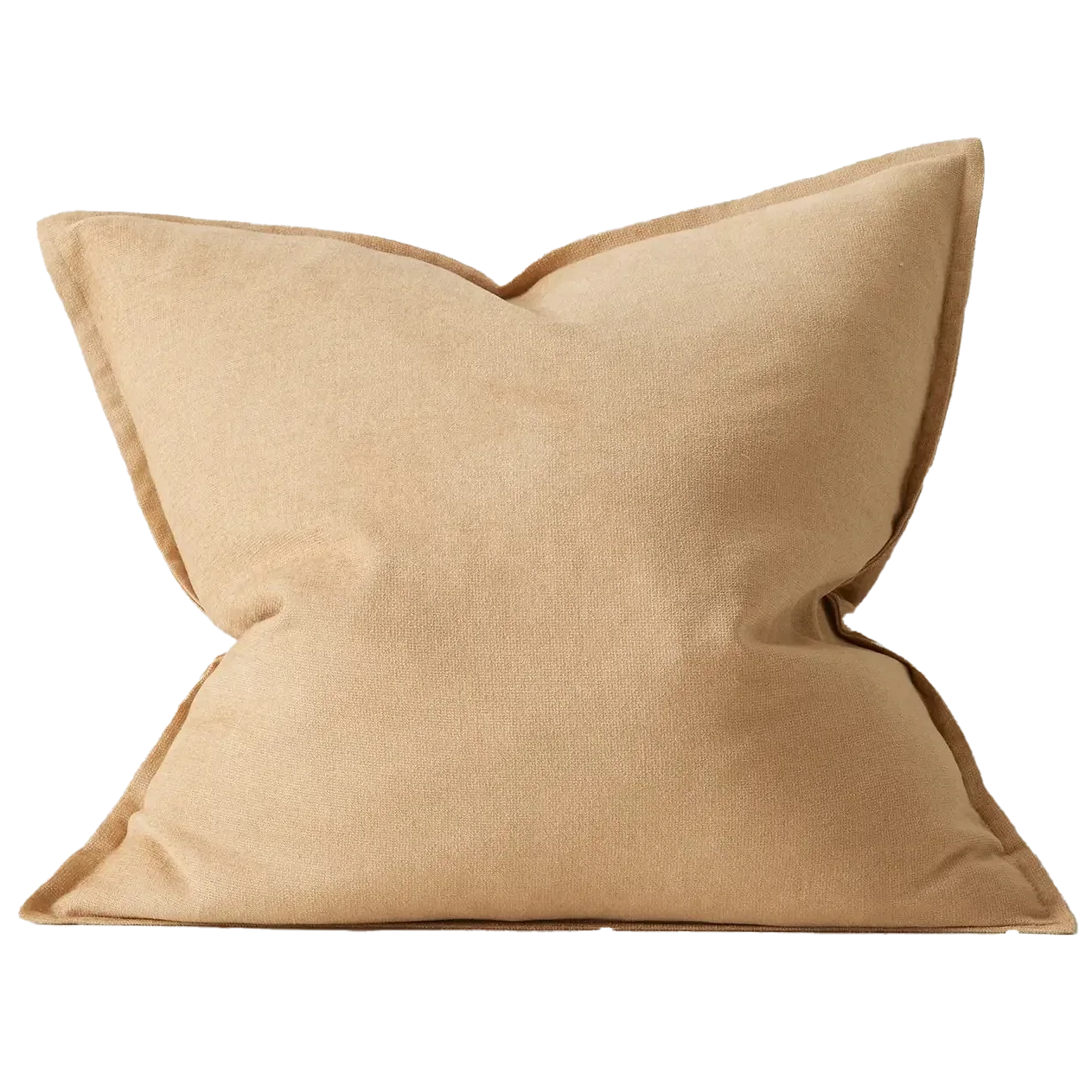 Fiore linen blend cushion cover 50cm honey