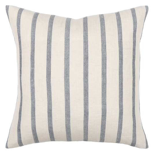 Hampton linen blend cushion cover 55cm cloudburst