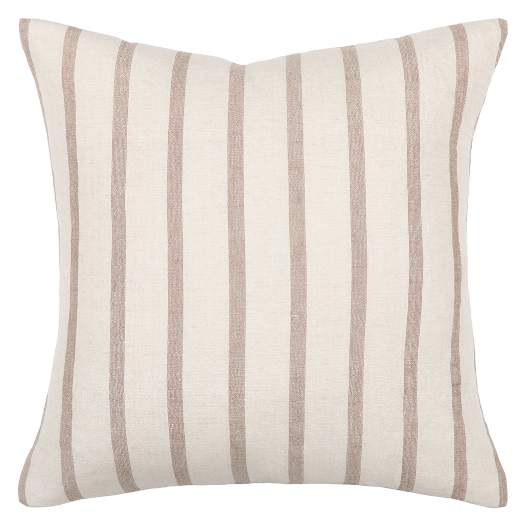 Hampton linen blend cushion cover 55cm cumin
