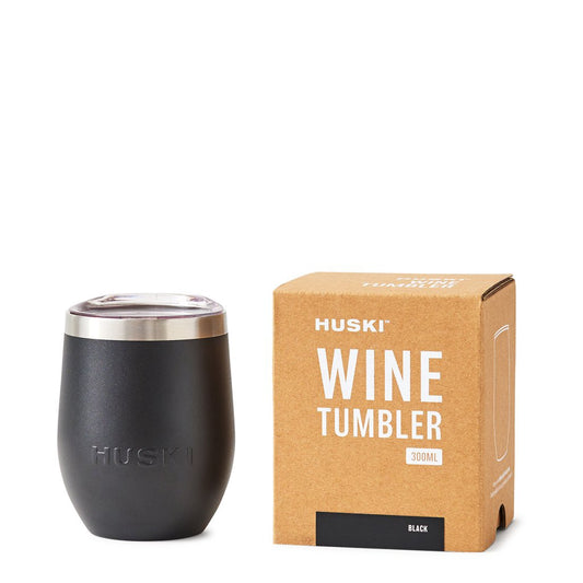 Huski wine tumbler black 300ml