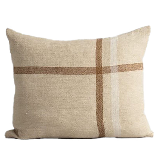 Clintock linen cushion cover taupe 45x55cm