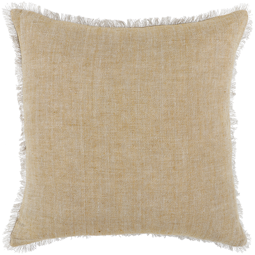 Keaton linen cushion cover wheat 55cm