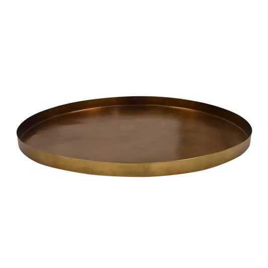 Large round brass tray 50cm