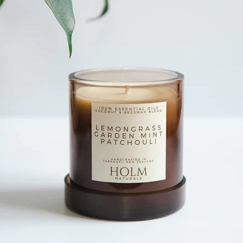 Holm scented candle lemongrass, patchouli & mint