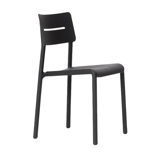 Otto outdoor dining chair black