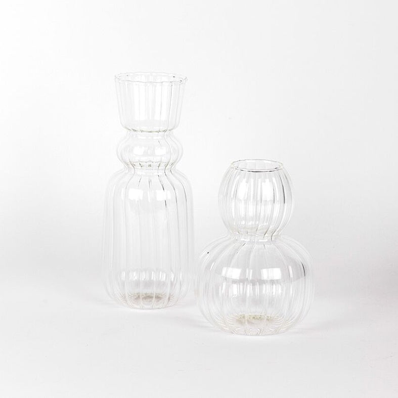 Lucia clear glass vase