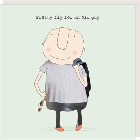 'Pretty fly for an old guy' card